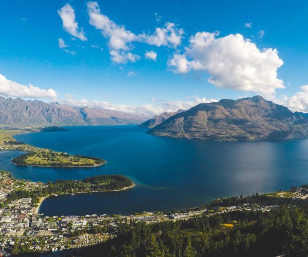 Aerial view of Queenstown